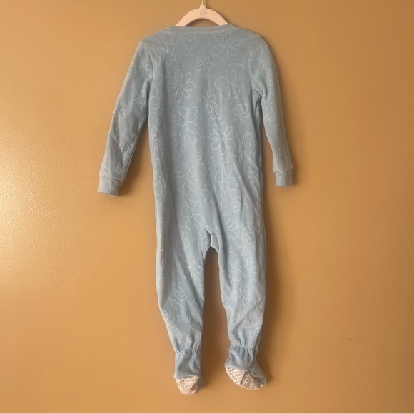 Carter’s 2T Blue Heart Fleece One-Piece Pajamas - Picture 6 of 6